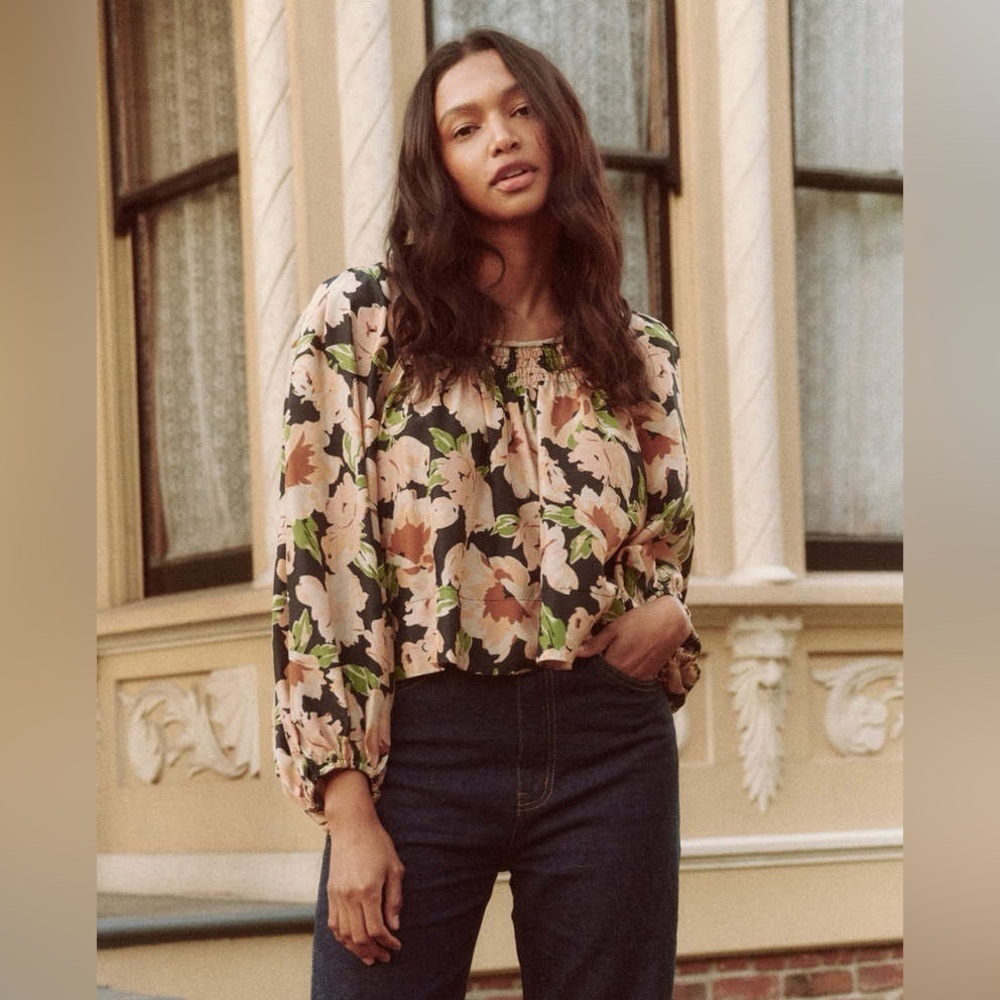 The Great. The Magpie Blouse Top